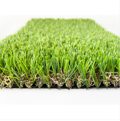 China Green Color Plastic Lawn Landscaping Synthetic Artificial Turf Carpet Grass for Garden supplier