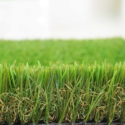 China Soft Thick Fake Green Carpet Grass 12400 Dtex PE Material 1.75 Inch supplier